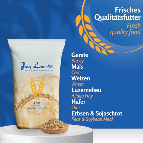 Leimüller Schaffutter & Ziegenfutter Müsli 20 kg - Futter für Schafe, Ziegen und Lämmer – Beliebtes Schafsfutter & Ziegen Futter - 100% gentechnikfrei und mehrfach gereinigt