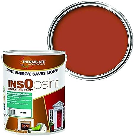 InsOpaint Advance Energy Saving Paint Keep Room Warm | 5L in 24 Colours | Tough Acrylic Emulsion Wall Ceiling Paint | Anti Condensation Classic Grey
