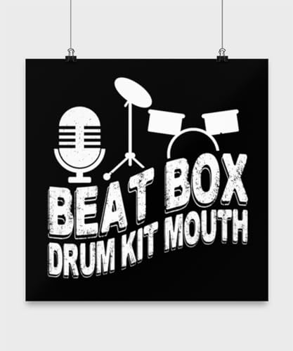 Drum Kit Beatbox Art 13x13 Poster Wall Decor
