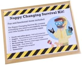 Nappy Changing Survival KIT - Contains All The Things You Need to Successfully Change, and Survive, Your Little Bundle of Joy’s Smelly Nappy - A Humorous New Parent Gift