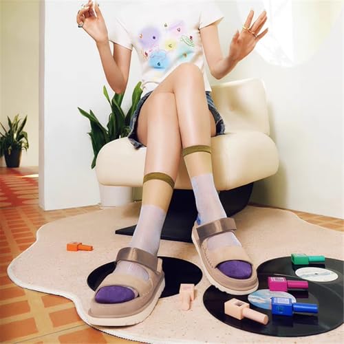 Fashion Suede Platform Sandals for Kids Casual Adjustable Indoor Non Slip Comfortable Outdoor Girl Mules & Clogs Big Kid Little Kid3