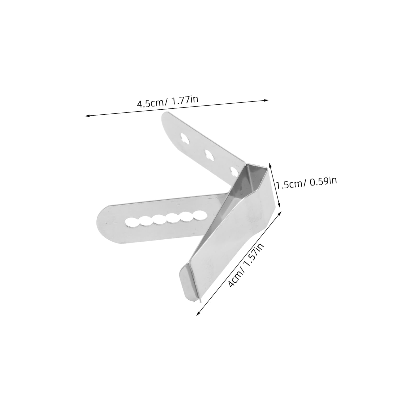 Abaodam Multi-Functional Thermometer Clip Set 4pcs Stainless Steel for Oven BBQ Easy to Attach Detach