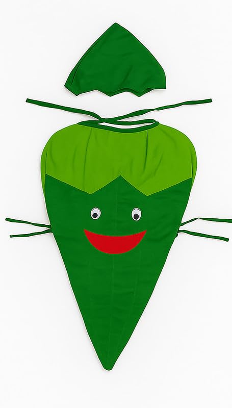 Image of FancyDressWale Fruit & Vegetable Fancy Dress Costume for Kids | Free Size 2-10 Years | School Fancy Dress, Stage Shows, Theme Parties
