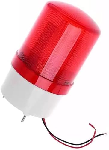Luces de advertencia estroboscópicas giratorias de 90 a 250 V CA de amplio voltaje de 110 V rojo intermitente