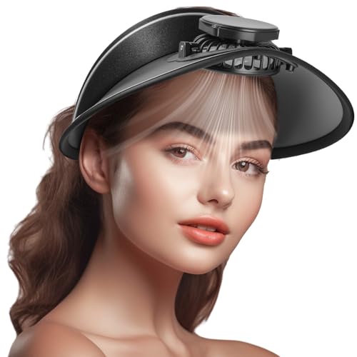 Image of Solar Fan Hat Men and Women Sun Visor Wide Brim Cooling Hat for Outdoor Summer Camping Beach Fishing, USB & Solar Powered