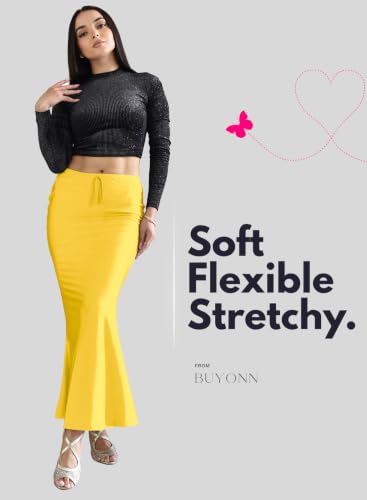 Image of Saree Shapewear Petticoat for Women | Stretchable Saree Shaper | Shapewear for Saree | Petticoat Innerwear | Saree Skirt for Women | Shape Wear for Dresse & Sarees