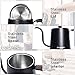 Electric Gooseneck Kettle - Pour-Over Coffee and Tea Kettle with LCD Display Automatic Shut Off - 100% Stainless Steel Kettle Water Boiler - Quick Heating Electric Kettles 0.8L - Matte Black