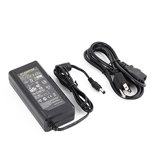 Superpower 12 Volt 6 Amp Power Supply Adapter Converter Regulator, 5.5mm x 2.1mm DC Plug, Output 12V 6A 72W Wall Plug Switch for DC12V 5050 LED Strip Light