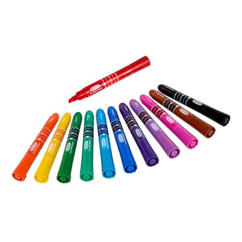 Crayola Take Note Dry Erase Markers for School (12ct) Teacher Supplies, Chisel Tip Whiteboard Markers, Essential Classroom Must Haves, Low Odor