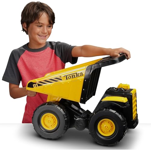 Tonka Toughest Mighty Dump Truck, Yellow, (L x W x H) 12.00 x 19.00 x 10.75 Inches - Thumbnail 6
