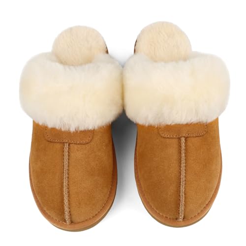 JOY IN LOVE Fuzzy Slippers for Women Memory Foam Flat Outdoor Indoor Faux Fur Cozy Slippers2