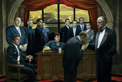 Gangster Bosses Pop-Art Movie Poster