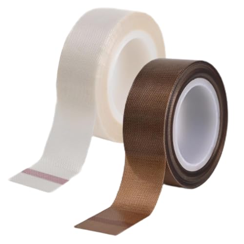 Image of Light Soften Tape 2 PCS 0.78inx29ft Led Light Strip Masking Tape Lighting Dimming Cover Sticker, (White and Brown)
