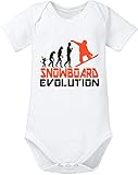 EZYshirt® Snowboard Evolution Baby Body Shortsleeve