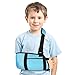 Armschlinge Kinder, Armschlinge für Gebrochenen Arm Schulterschlinge Kinder mit Daumenschlaufe und Schulterpolster, Arm immobilizer Armschlaufe für Handgelenk, Ellbogen, Schulterverletzung(Blau)