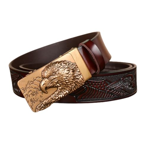Ceinture à cliquet pour homme finie la taille serrée avec la boucle coulissante réglable