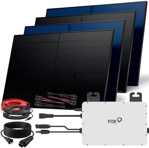 SUNNIVA 2000W Balkonkraftwerk BIFAZIAL FULLBLACK komplett Steckdo...