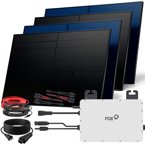 SUNNIVA Balkonkraftwerk 900W – Komplett Mit Micro-Wechselrichter, WLAN & 2x Solarmodulen