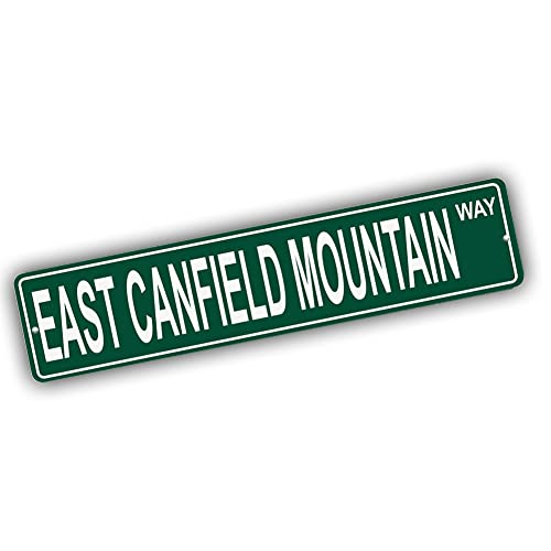 Brotherhood Aluminum Street Sign for East Canfield Mountain - Pennsylvania