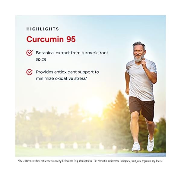 Jarrow-Formulas-Curcumin-95-500-mg-120-Veggie-Caps-Turmeric-Extract-to-Provide-Antioxidant-Support-Up-to-120-Servings Jarrow Formulas Curcumin 95 500mg - Up to 120 Servings (Veggie Caps) - Turmeric Curcumin Extract for Antioxidant Support - Bone & Joint Dietary Supplement - Minimize Oxidative Stress - Vegan - Non-GMO