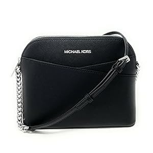 Michael-Kors-Jet-Set-Medium-Crossbody-Leather-Handbag Michael Kors Jet Set Medium Crossbody Leather Handbag (BLACK/SILVER)