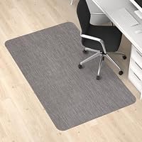 Blvornl Bürostuhlmatte für Hartholzböden und Niederflor-Teppich, 90 x 120 cm, Schreibtisch-Computerstuhlmatte für Hartholz, rutschfester Hartbodenschutz, Rollstuhlmatte, PVC-Matte, Schreibtischteppich