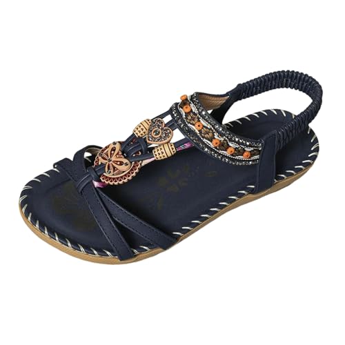 Sandales orthopédiques plates confortables pour femme active en été
