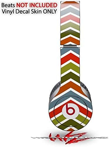 Skin Decal Wrap Works with Original Beats Solo HD Headphones Zig Zag Colors 01 Skin Only (Headphones NOT Included)