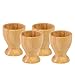 Westmark Lot de 4 coquetiers avec Pied ø 4,7 cm en Bambou, Tapas + Amis Marron Clair 700822E3