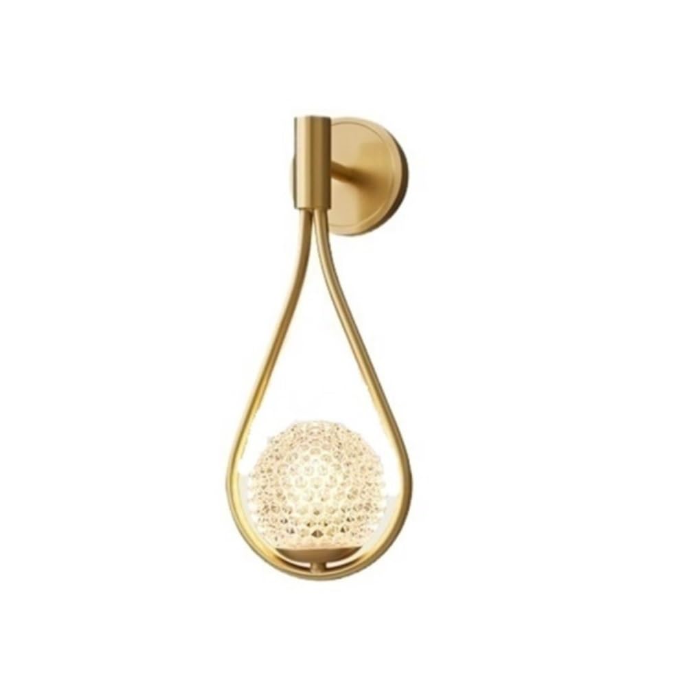 birene Wall Lamp Modern Creative Living Room Background Wall Corridor Aisle Decorative Lamp Copper Wall Lamp