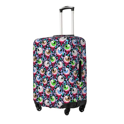 Space Pattern Eye Luggage Cover Protector Anti-Scratch Washable Fits 18-32 Inch Luggage-X-Large2