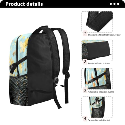 Sac à dos de randonnée pliable bleu imperméable compactable léger - 2