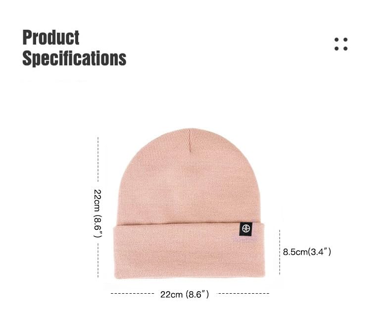 Gorros de invierno con forro satén for mujer y hombre, gorros holgados menos estáticos
