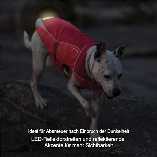 Kurgo Damen av2022-Kurgo-kurgo waterdichte hondenjas met voering ledlicht voor nachtzichtba Kurgo North Country Hundemantel Hundejacke für Winter Wasserdichte und mit Fleece Gef tterter Hu, Schwarz, M EU