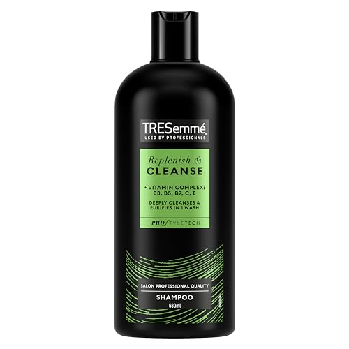 TRESemmé Replenish & Cleanse Shampoo with a vitamin complex for greasy hair 6x 680 ml - Image 3