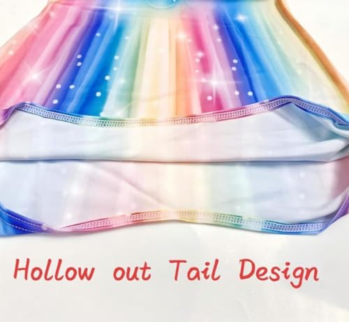 DNFUN Girls Mermeid Outfits with Bikini for Pool Party3