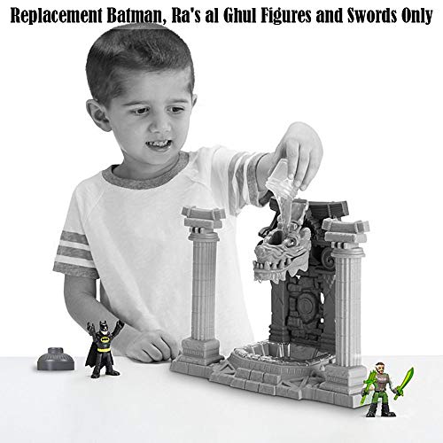 Replacement Parts For Imgx Batman Ooze Pit - Imaginext Dc Super Friends Batman Ooze Pit Fmx64 - Replacement Batman, Ra's Al Ghul Figures And Swords #TOP4