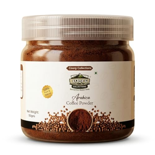 Image of Coorg Collections Arabica Coffee | 100% Pure Single-Origin Medium Roast | Freshly Roasted, Instant & Filter Coffee With Smooth, Rich Aroma & Balanced Bold Flavor | Versatile Brewing Experience - 300GM