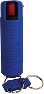 Wildfire 1.4% Mc 1/2 Oz Pepper Spray Hard Case with Quick Release Keychain Blue