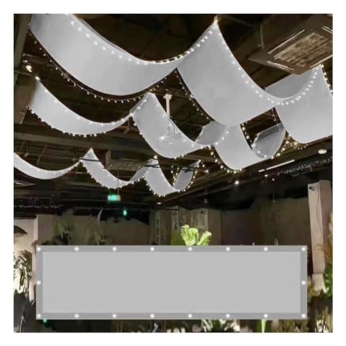 PFCDZDU Sun Shade Sail, Rectangle Straight Edges Canopy Strip Shade Cover, Hang UV Block Awning Netting for Outdoor Pergola Garden Patio Deck (Color : Gray, Size : 1x7.5m)