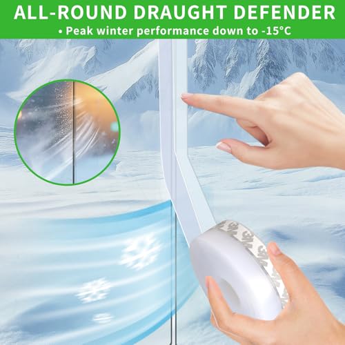 Image of wigtda 2020 New Updated Weather -Stripping Door Bottom Seal Strip - House and Glass Shower Doors Silicone Sealing for Door and Windows Gaps of Anti-Collision and Side, (Transparent) 16.4 Foot