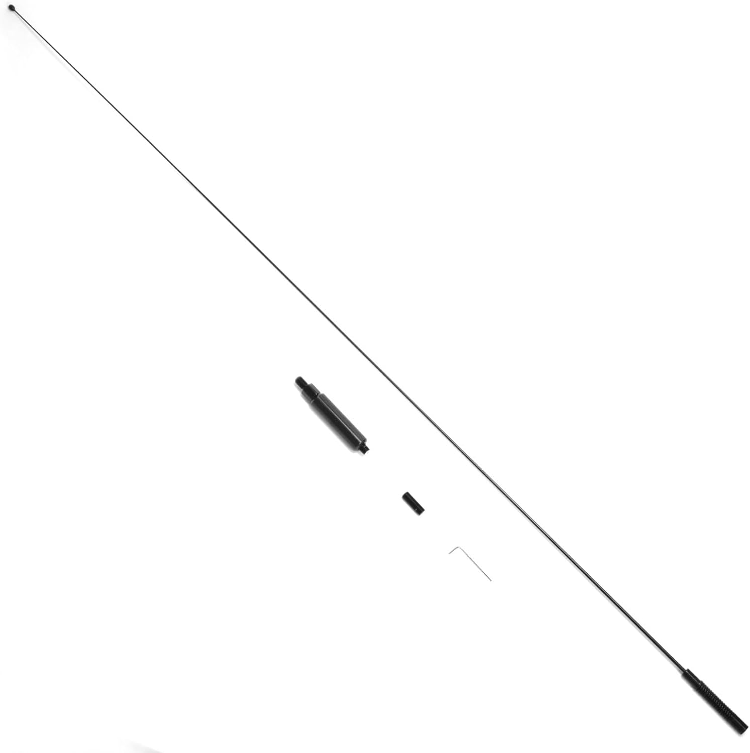 GRA-CFS20 20 Meter HF Carbon Fiber Mobile Antenna 3/8-24 Ultra Lightweight Whip 14.2 MHz