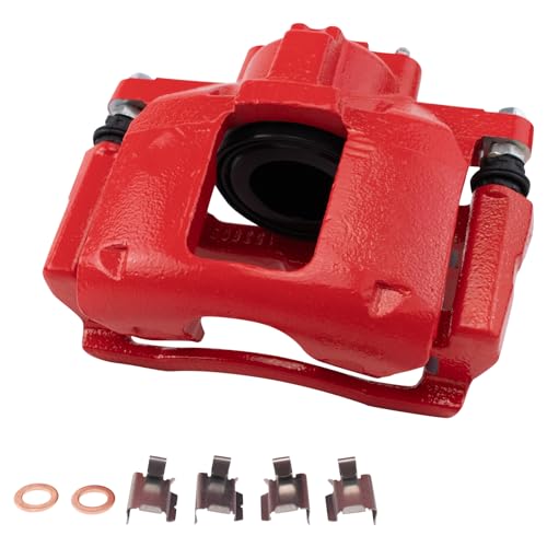 Image of TRQ Performance Front and Rear Brake Caliper Set Coated Brackets Compatible with 2009-2013 Dodge Journey