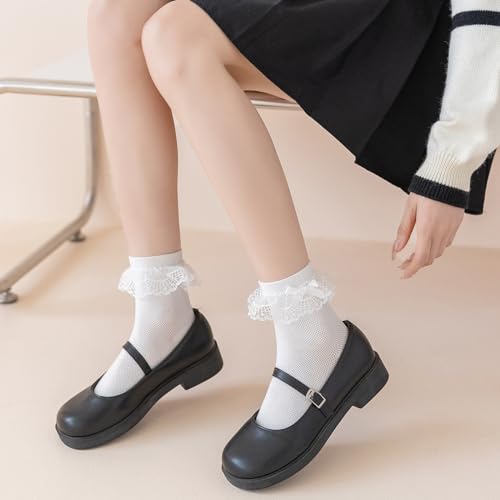 Women's Lace Ruffle Socks for Young Womand And Big Girls4
