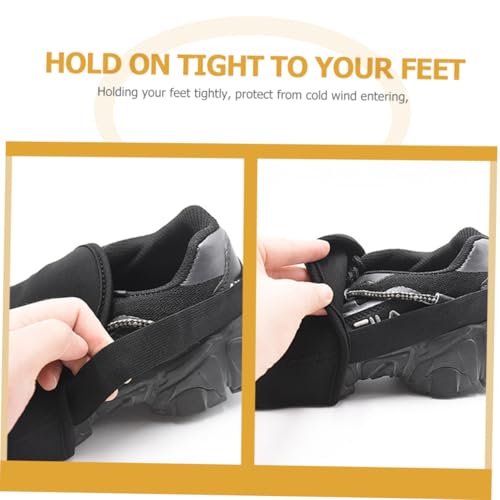Cubiertas de zapatos de ciclismo POPETPOP impermeables y a prueba de viento miniatura 6