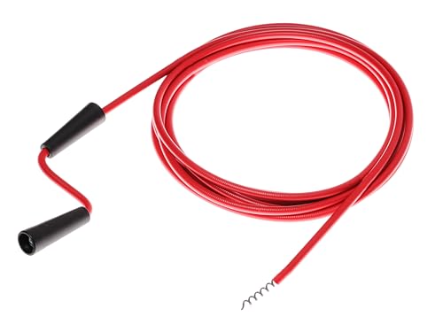 ROTHENBERGER Industrial Espiral limpiador de tuberías industrial con punta dibujada 5,0 mm, rojo, 072982E
