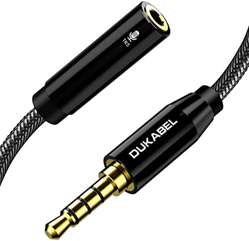 DUKABEL TRS to TRRS Adapter, 3.5mm Microphone Adapter - 30CM
