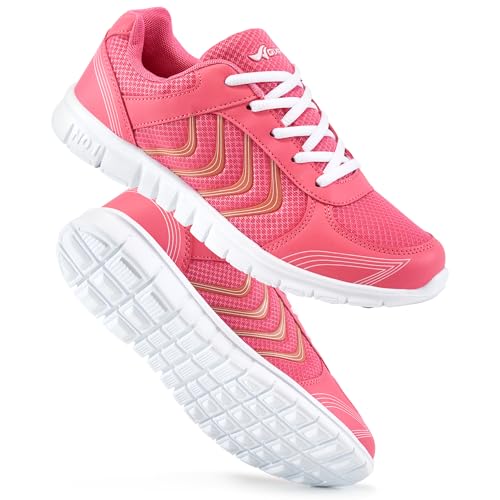Image of DUOYANGJIASHA Lightweight Walking Shoes for Women: Comfortable & Breathable Mesh Fashion Sneakers for Daily Wear - Casual Non Slip Tennis Shoes for Workout Gym Travel
