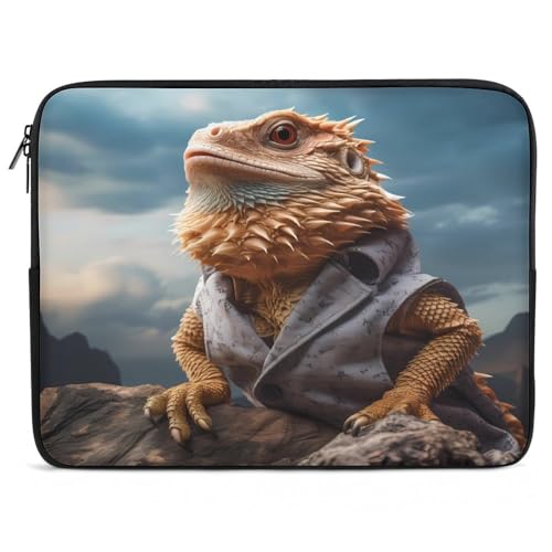 Funda para portátil de 12 pulgadas con diseño Dragón Barbudo miniatura 1