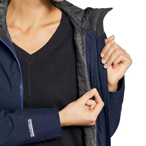 Eddie Bauer Women's Cloud Cap Insulated Waterproof Trench Coat4
